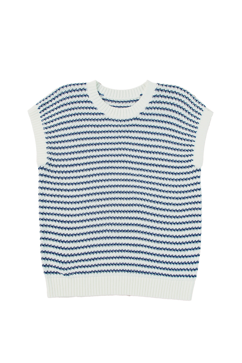Black Stripe Contrast Trim Knit Dolman Top