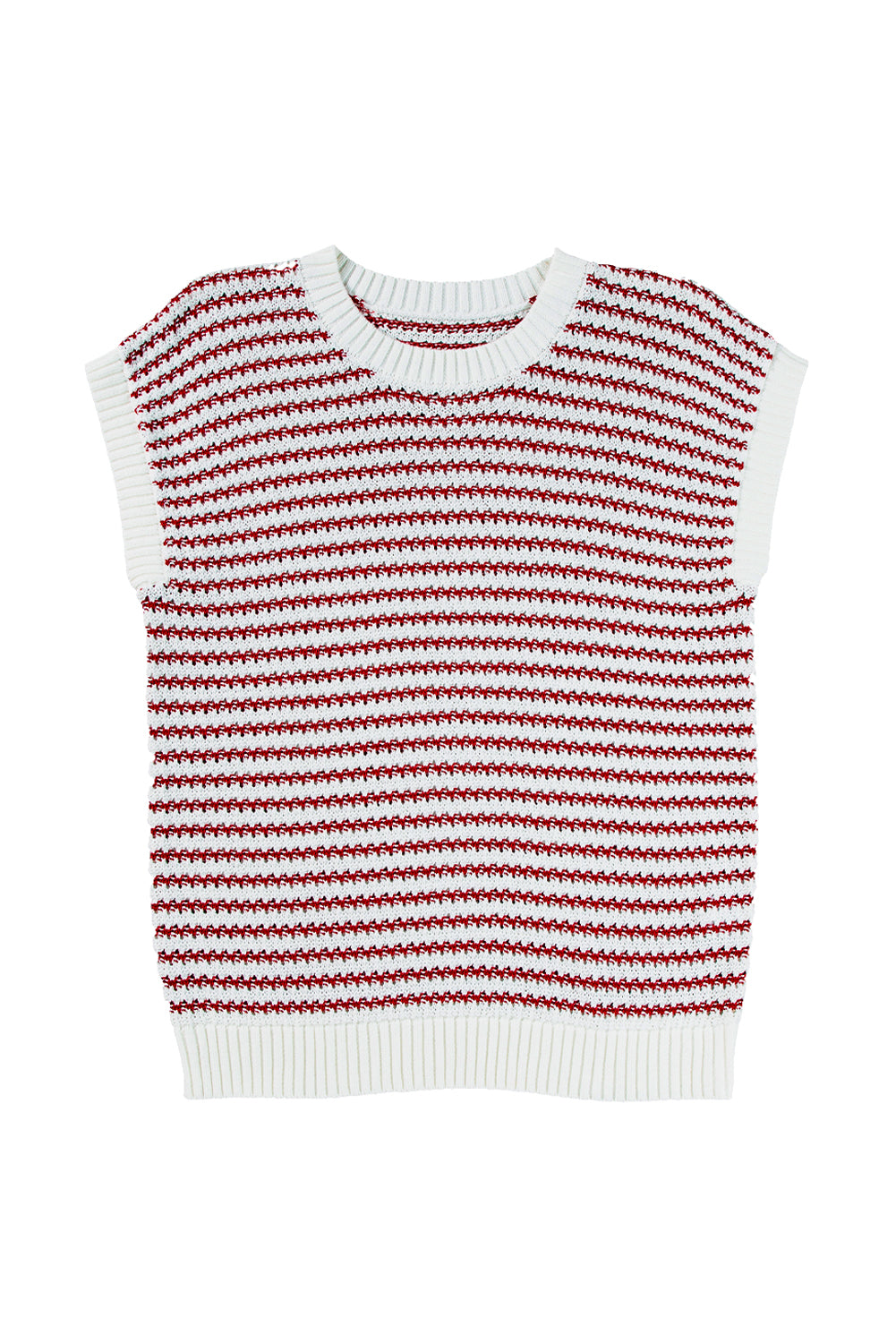Black Stripe Contrast Trim Knit Dolman Top