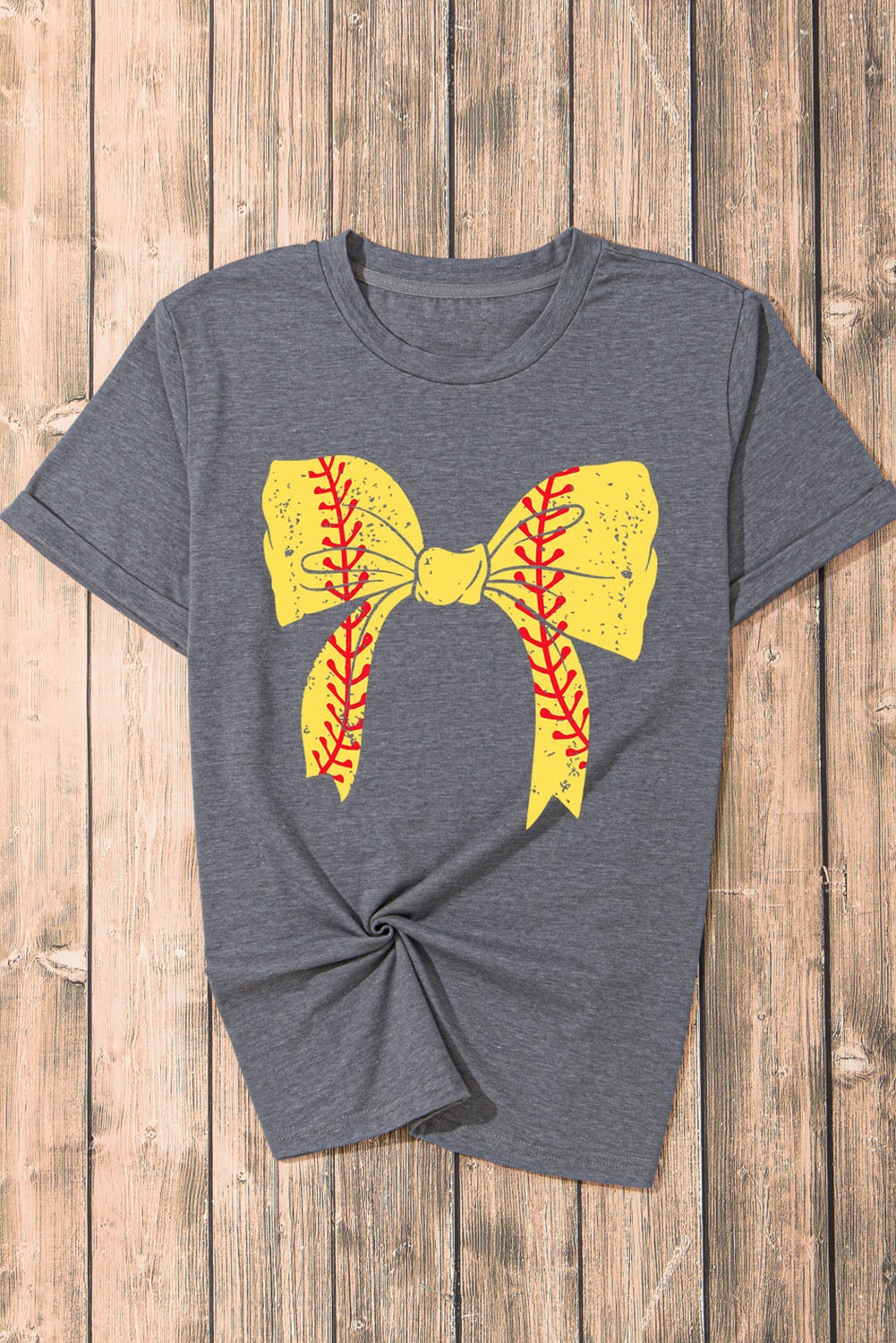 Gray Baseball Graphic Tee