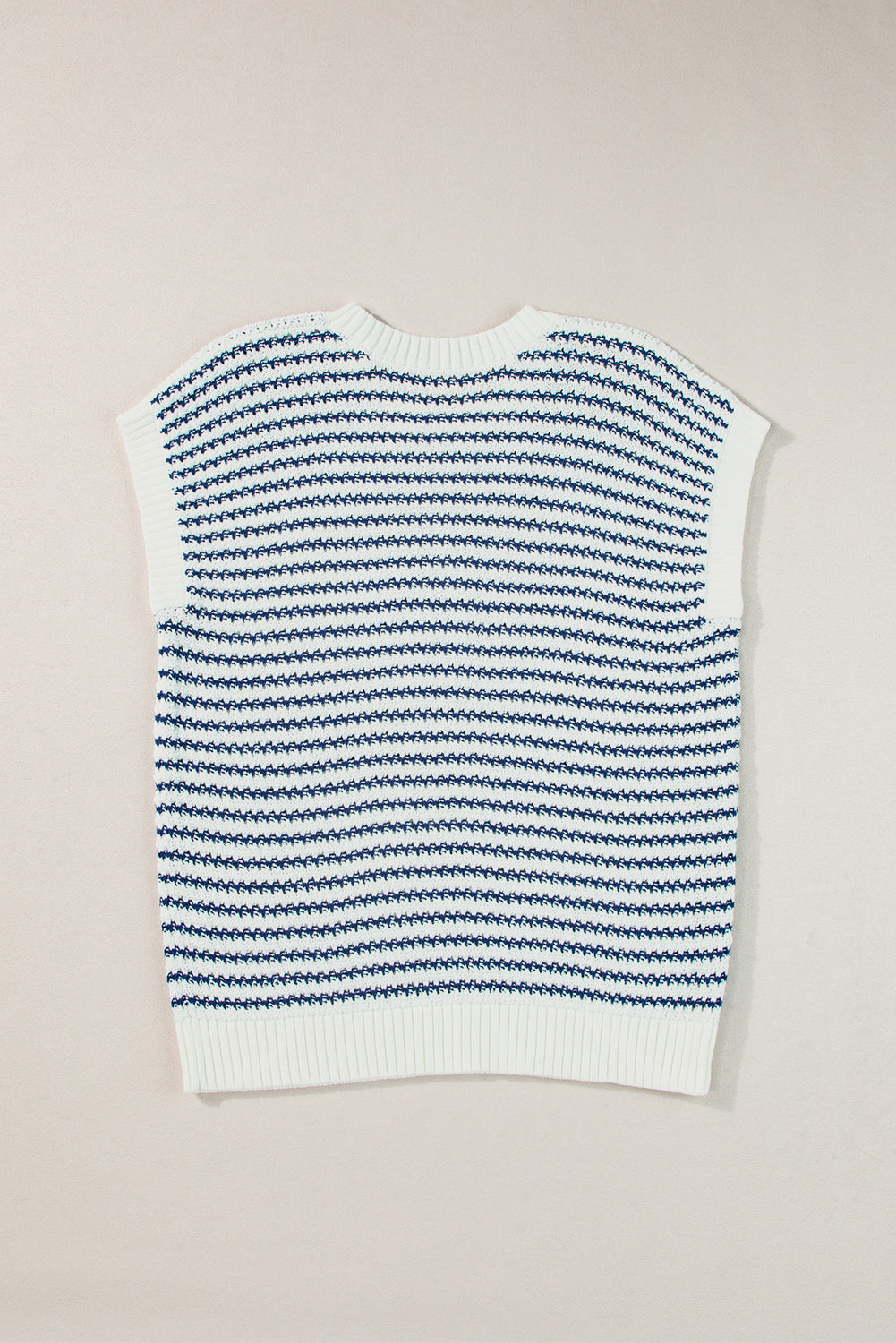 Black Stripe Contrast Trim Knit Dolman Top