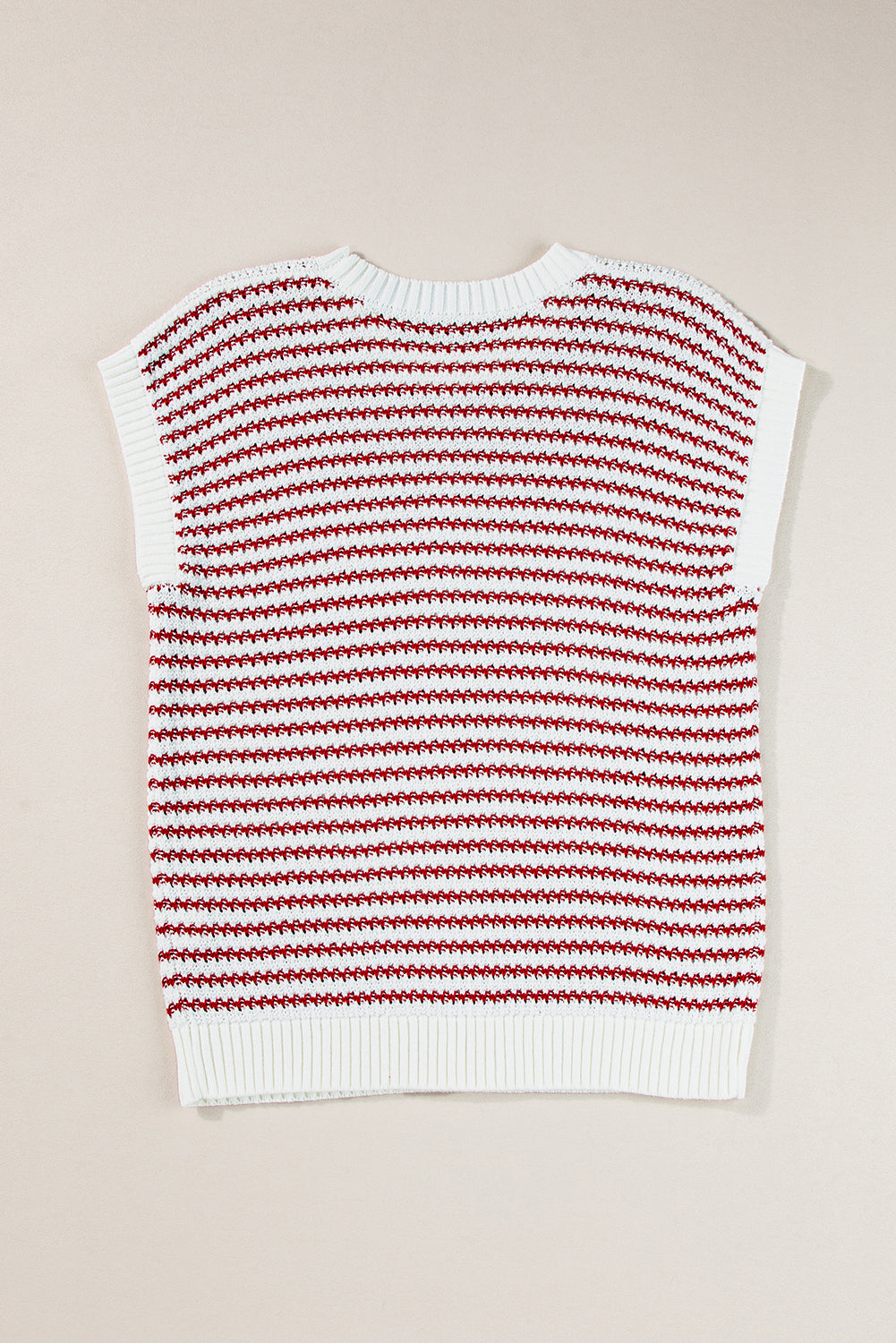 Black Stripe Contrast Trim Knit Dolman Top