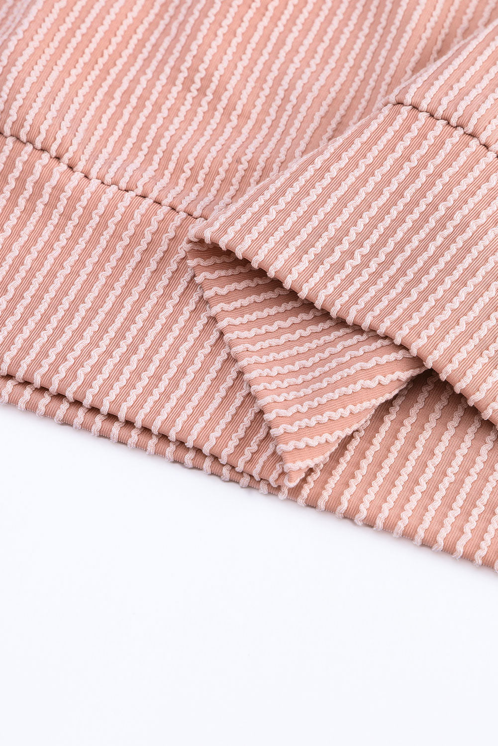 Black Color Block Corduroy Long Sleeve Top