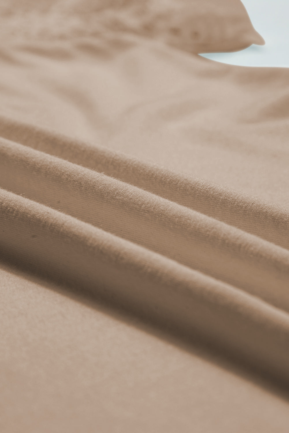 Pale Khaki Lace Raglan Sleeve Tee