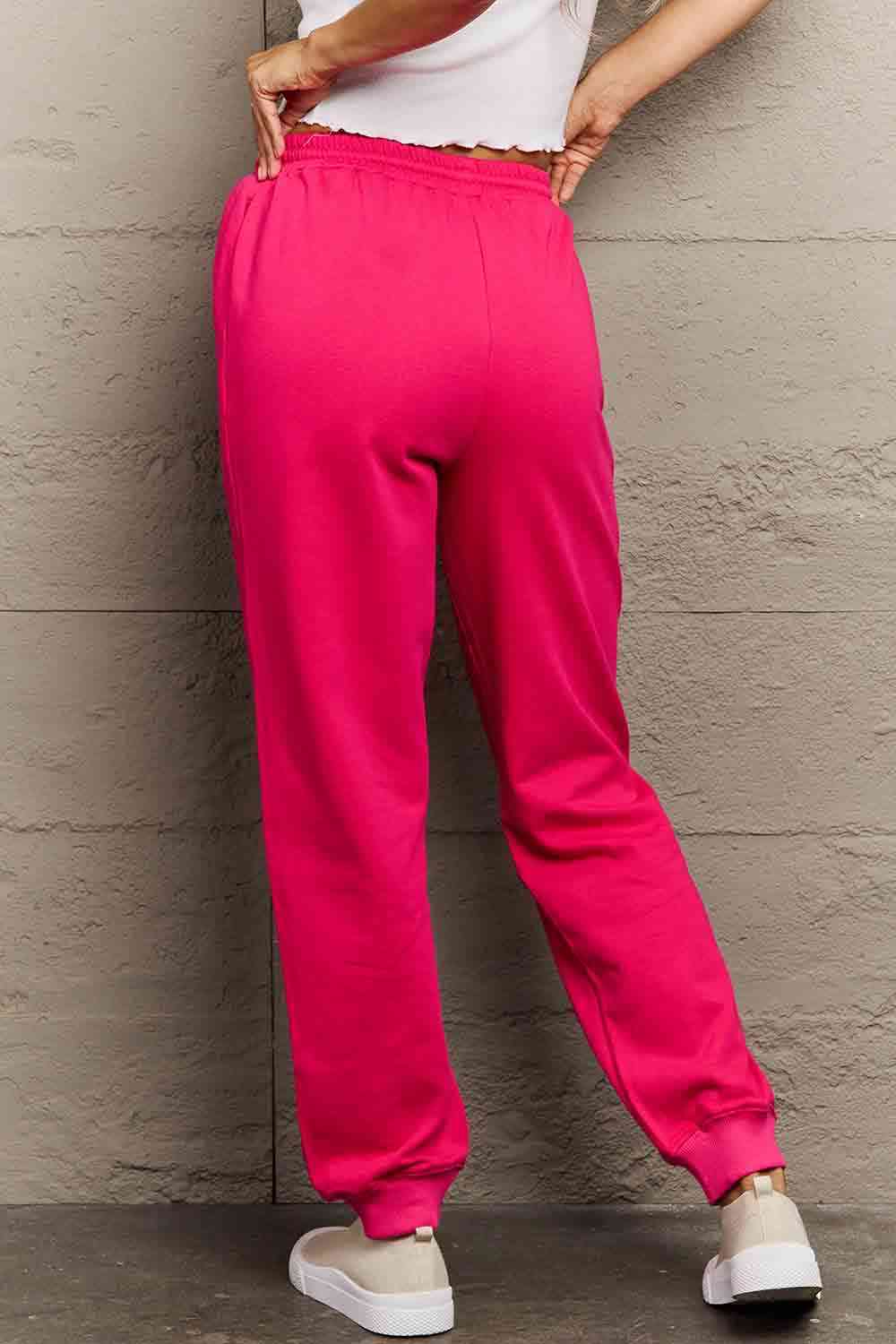 Drawstring DAY YOU DESERVE Graphic Long Sweatpants