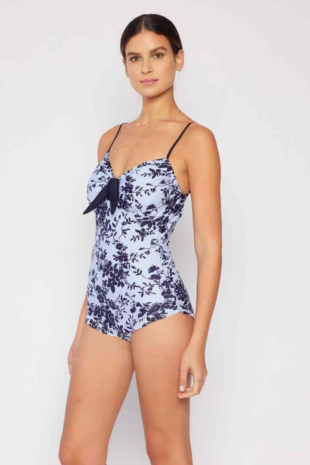 Marina West Cote dAzur Ruffle Trim One Piece Swimsuit