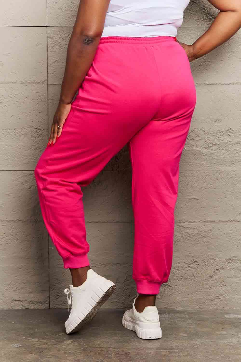 Drawstring DAY YOU DESERVE Graphic Long Sweatpants