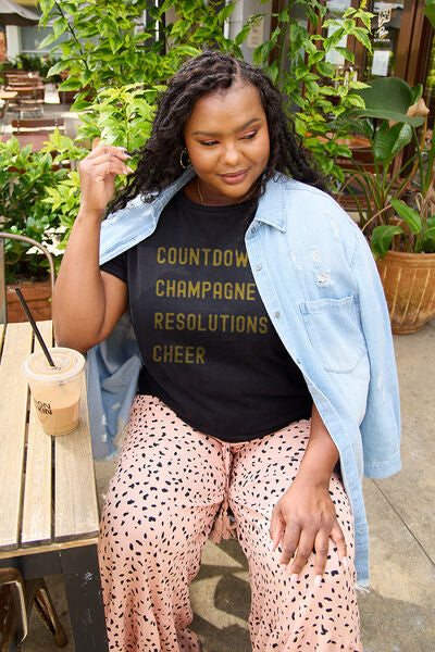 COUNTDOWNS CHAMPAGNE RESOLUTIONS CHEER T Shirt