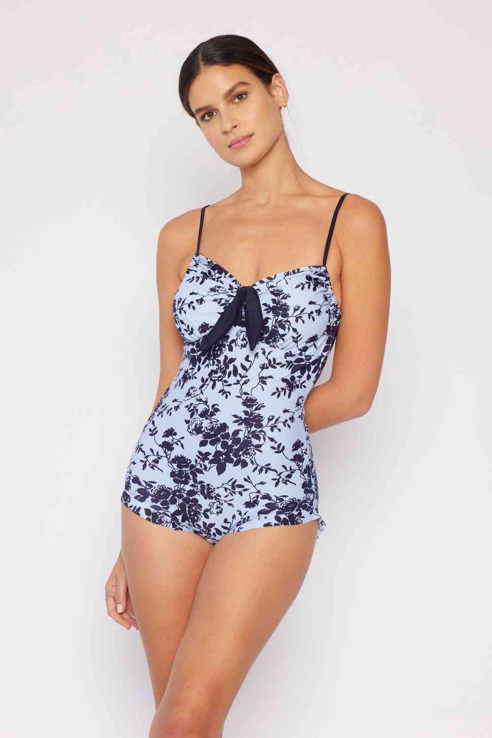 Marina West Cote dAzur Ruffle Trim One Piece Swimsuit