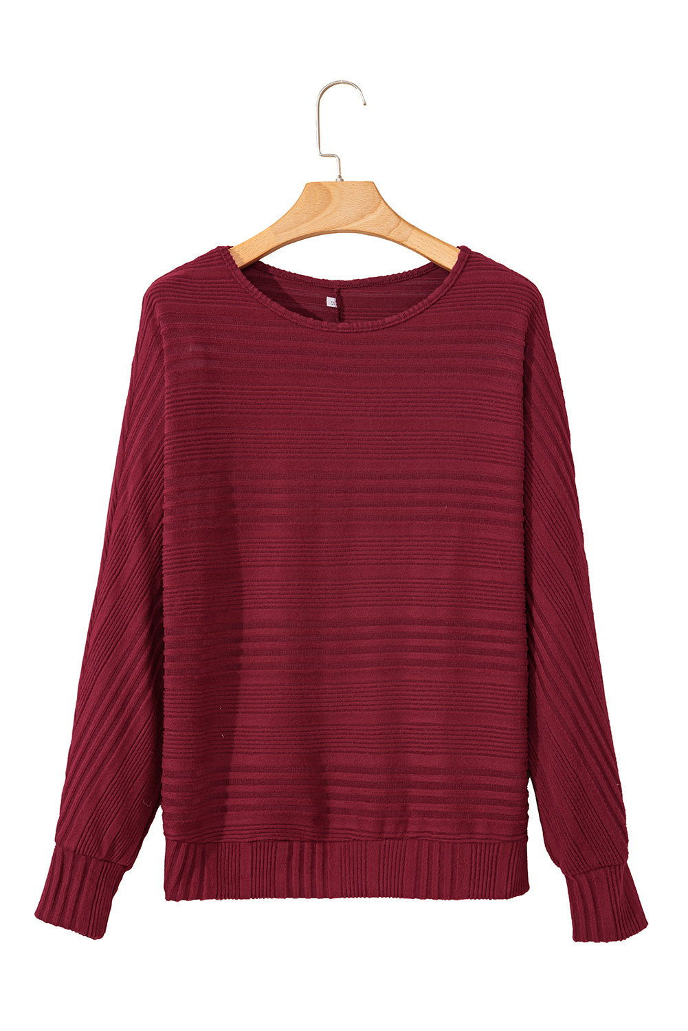 Simply Taupe Pit Stripe Batwing Sleeve Top