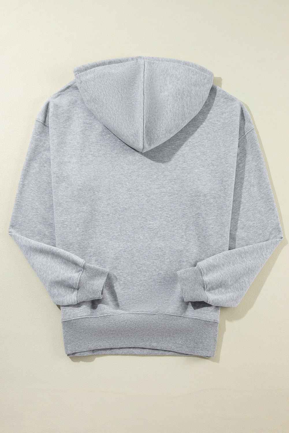 Black Kangaroo Pocket Drawstring Chunky Hoodie