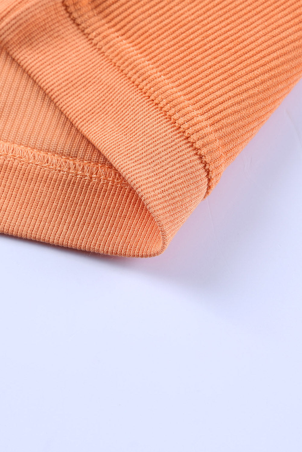 Strawberry Pink Drop Sleeve Ribbed Oversized Sweatshirt