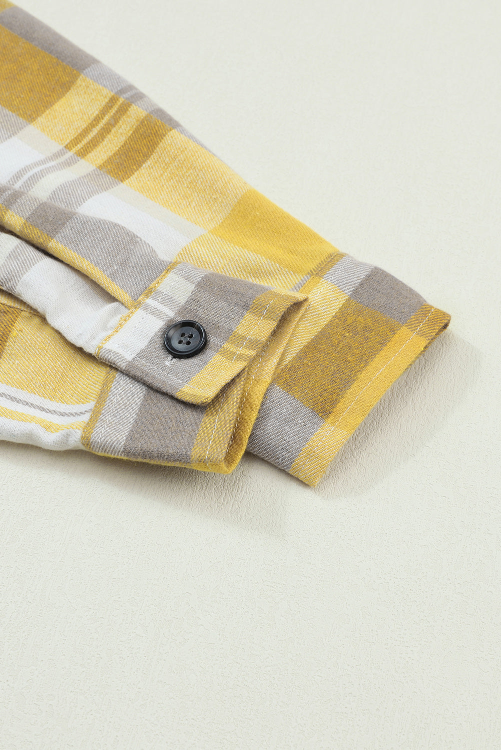 Pink Long Sleeve Collar Button Up Flannel Shacket