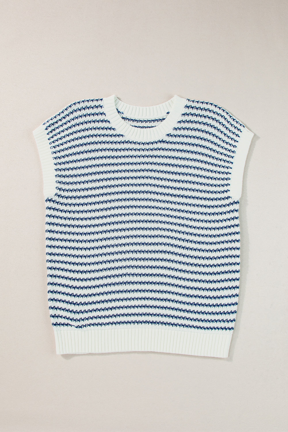 Black Stripe Contrast Trim Knit Dolman Top