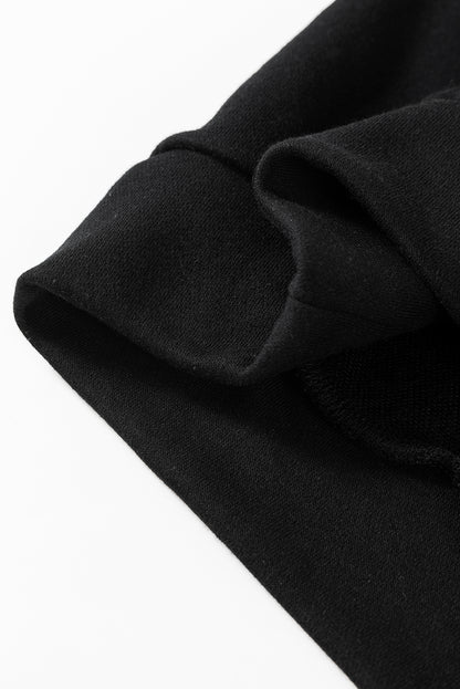 Apricot Bowknot Plain Round Neck Sweatshirt