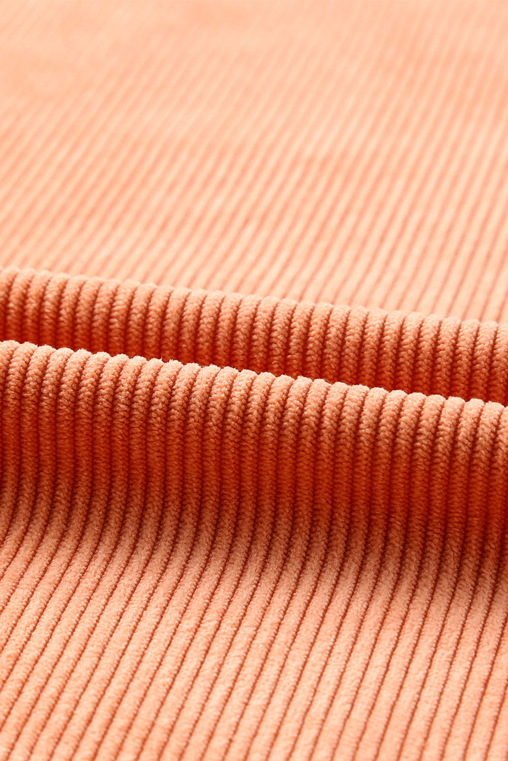 Strawberry Pink Drop Sleeve Ribbed Oversized Sweatshirt