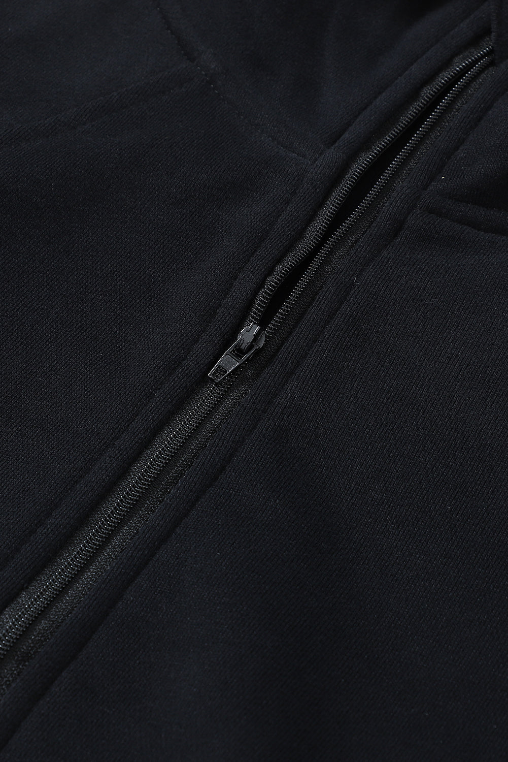 Brown Stand Collar Thumbhole Sleeve Sweatshirt