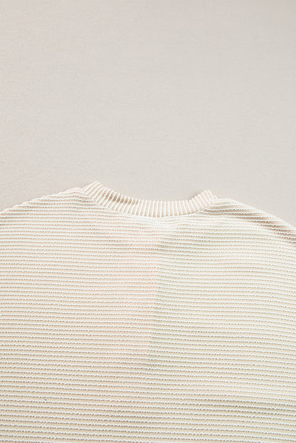 Apricot Textured Lantern Sleeve Henley Top