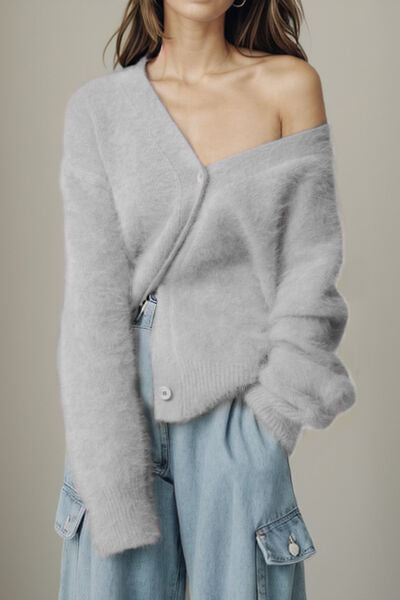 Dropped Shoulder Cable Knit