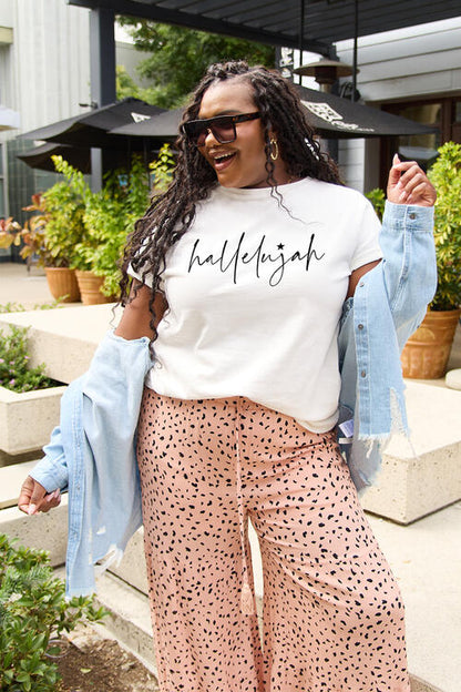 Simply Love Letter Graphic Short Sleeve T Shirt
