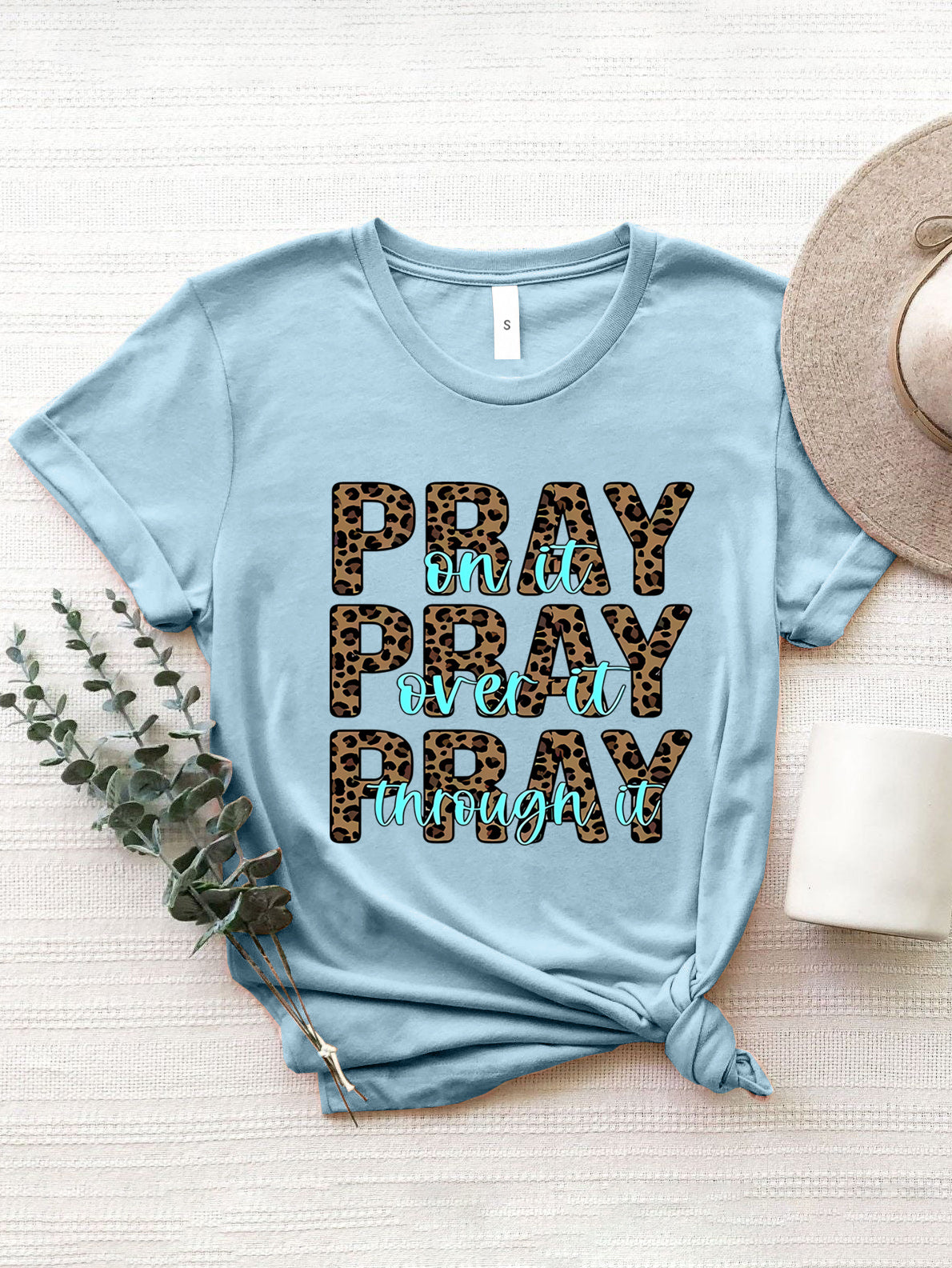 Letter Graphic Round Neck Short Sleeve T Shirt
