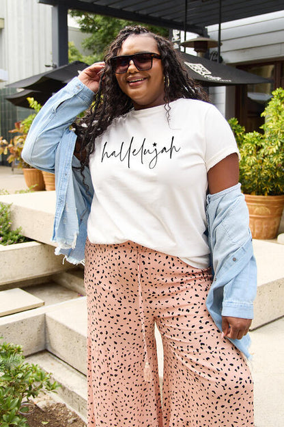 Simply Love Letter Graphic Short Sleeve T Shirt