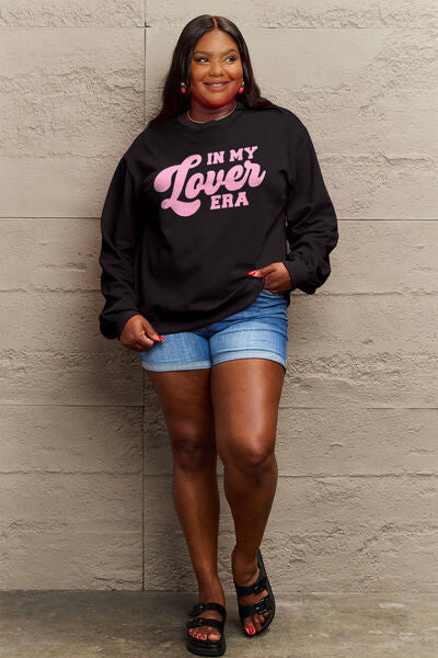 Full Size IN MY LOVER ERA Round Neck Sweatshirt