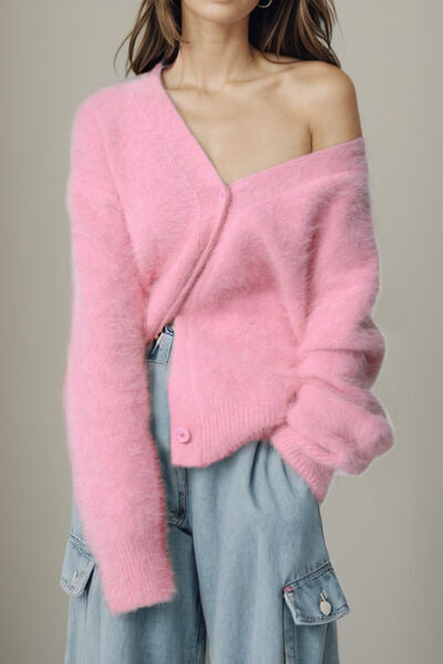 Dropped Shoulder Cable Knit