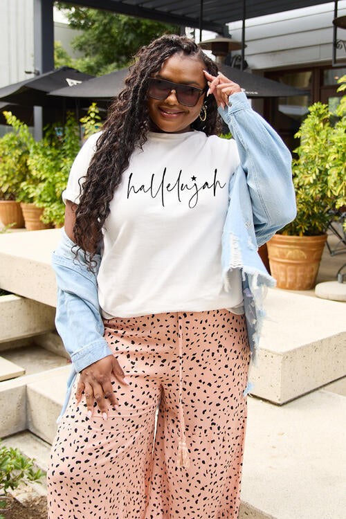 Simply Love Letter Graphic Short Sleeve T Shirt