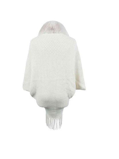 Front Fringe Hem Poncho